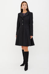 Chanel Fall 2008 Black Embellished Wool Coat