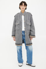 Chanel // Grey Knit Button Up Jacket – VSP Consignment