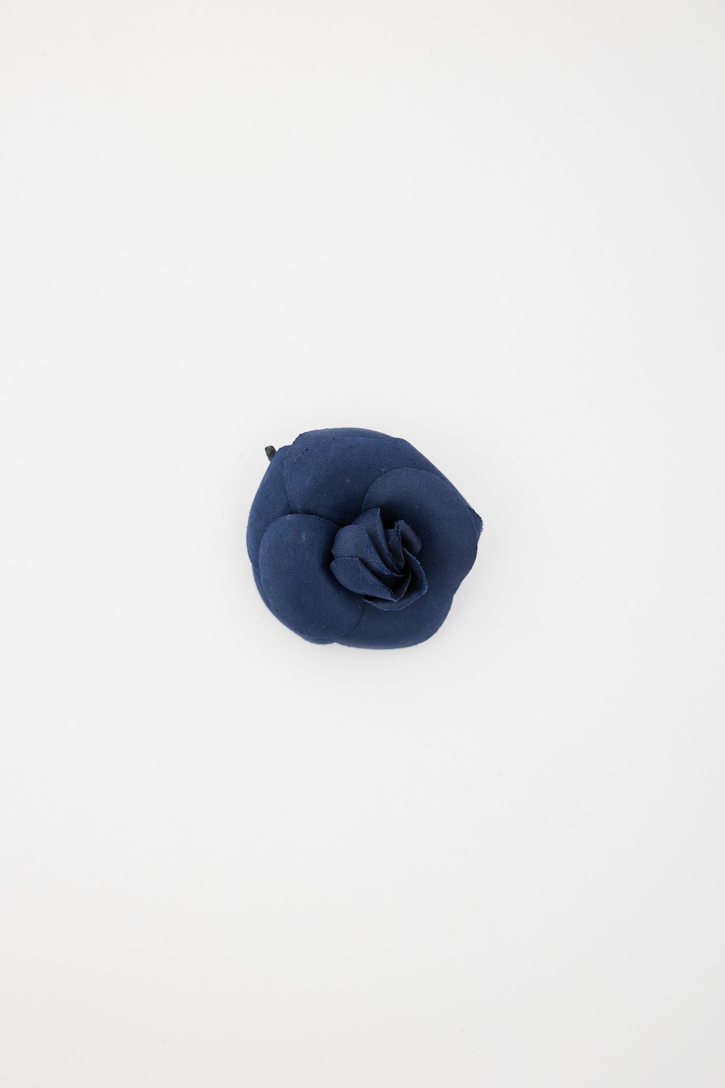 Chanel // Navy Camelia Flower Brooch – VSP Consignment