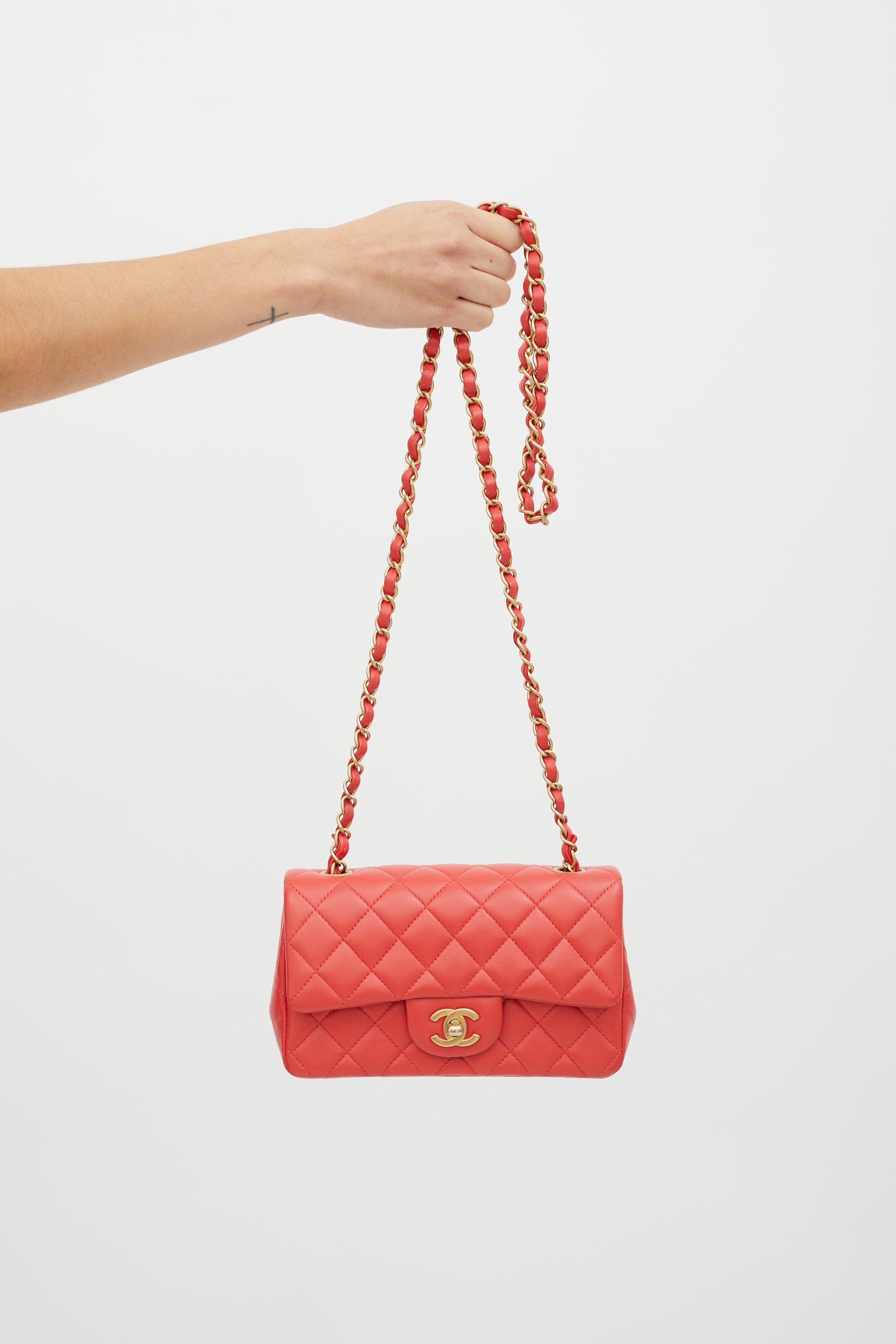 Chanel Classic Flap Quilted Canvas Mini Square Crossbody 215367