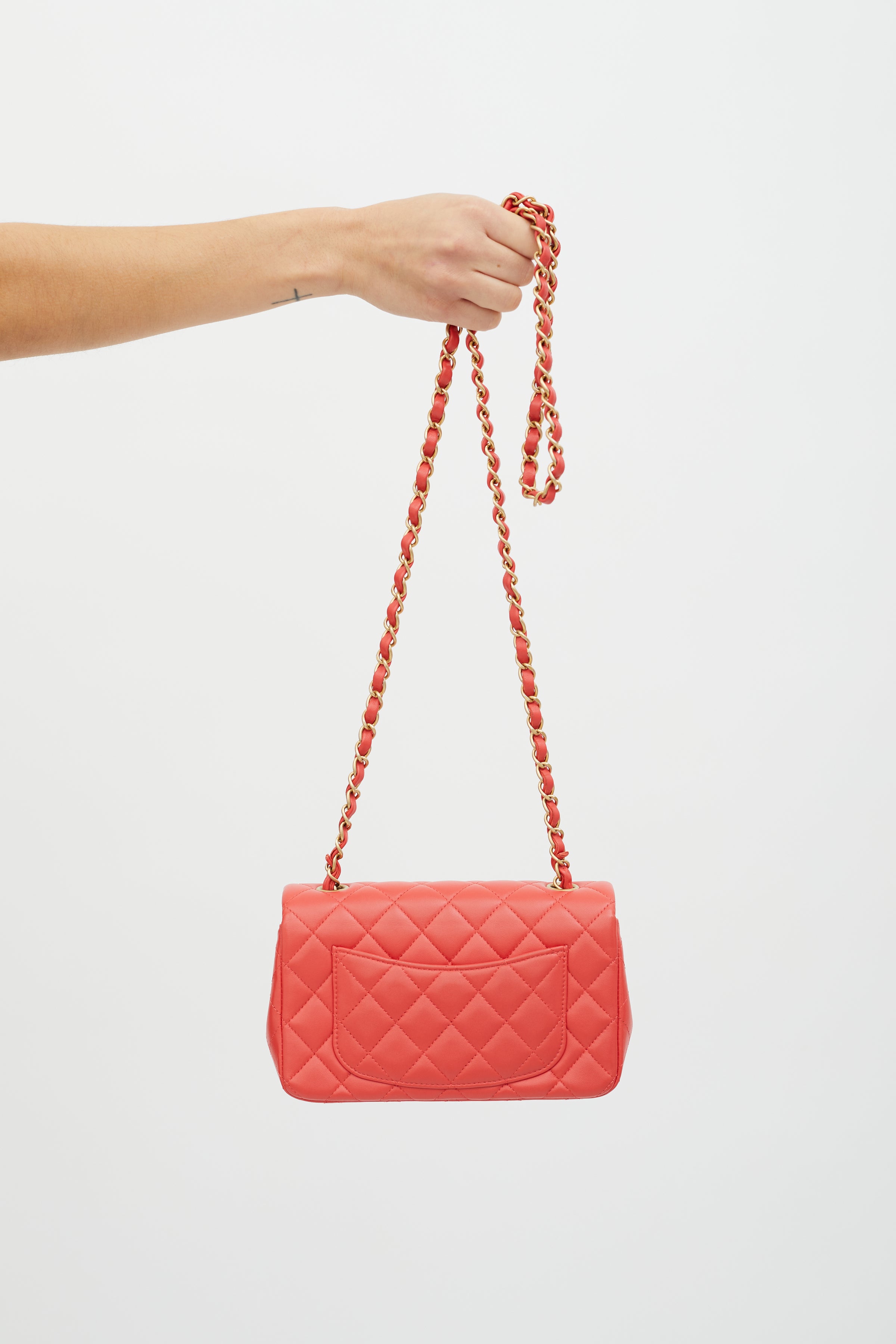 Chanel // Pink Quilted Leather Mini Flap Shoulder Bag – VSP