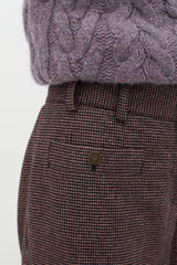 Chanel Red & Black Autumn 2005 Checkered Wide Leg Trouser