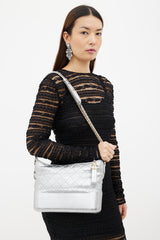 Chanel // 2018 Navy & Black Quilted Gabrielle Shoulder Bag – VSP Consignment