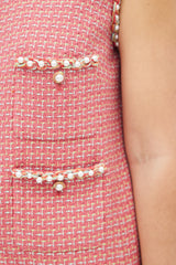 Chanel Spring 2017 Red Multicolour Tweed Vest