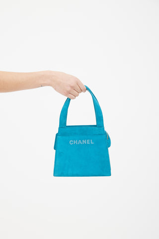 mini blue chanel bag vintage