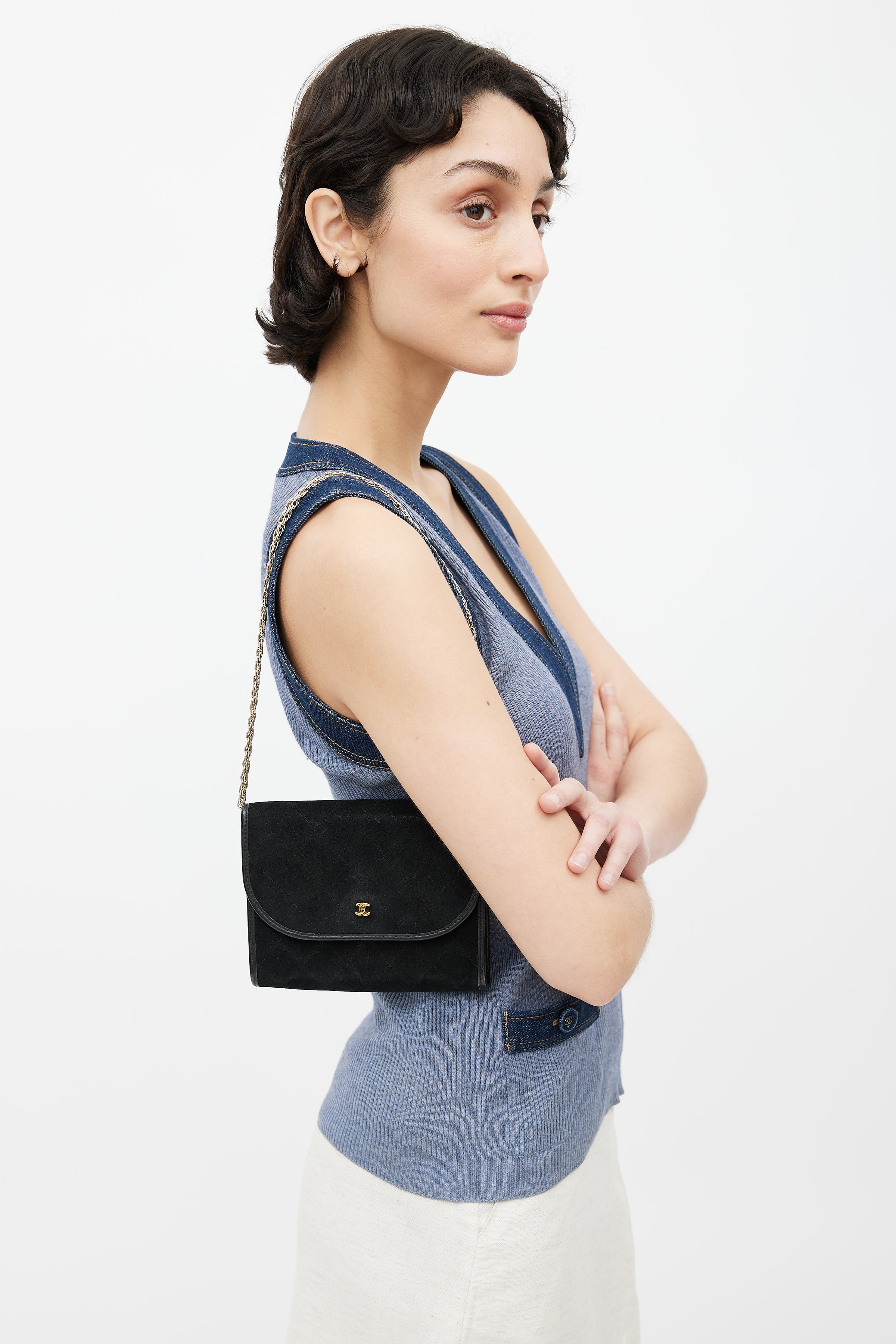 Chanel // Vintage Black Quilted Shoulder Bag – VSP Consignment