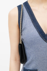 Chanel Vintage Black Quilted Shoulder Bag