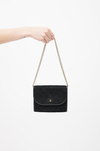 Chanel Vintage Black Quilted Shoulder Bag