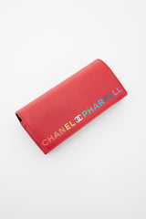 Chanel X Pharrell 2019 Red & Black Gold Plated Circle Sunglasses