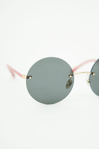 Chrome Hearts // Silver & Black Aviator Red Riot Sunglasses – VSP  Consignment