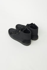 Chanel Black Canvas Hi-Top Sneaker