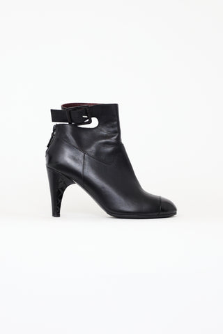 Black Ankle Strap Boots