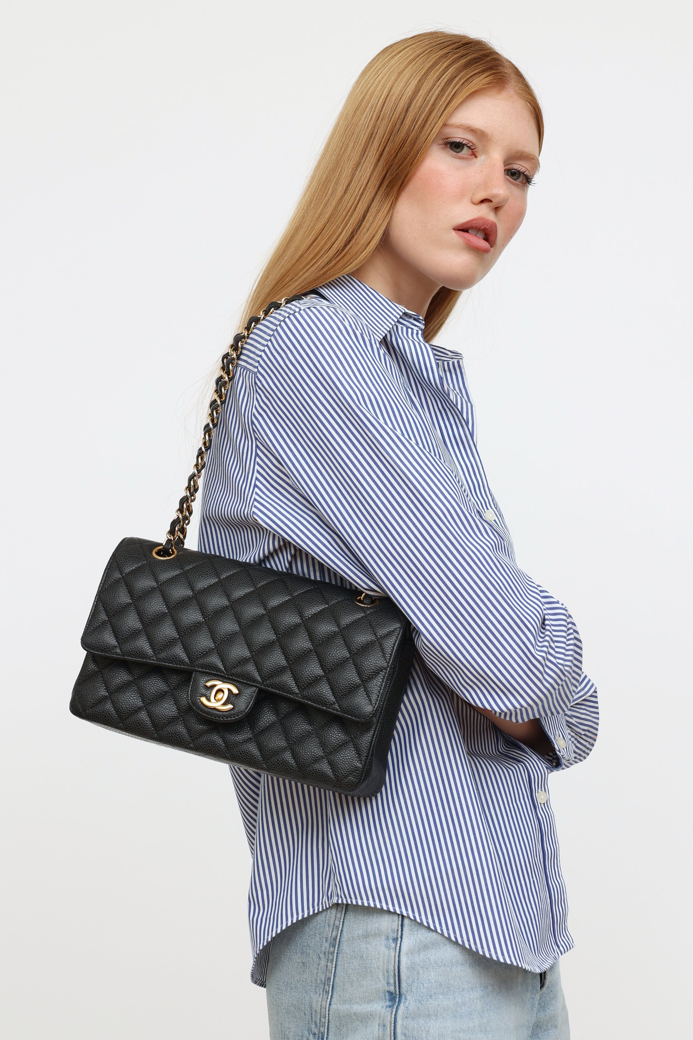 Chanel // Black Caviar Medium Double Flap Bag – VSP Consignment