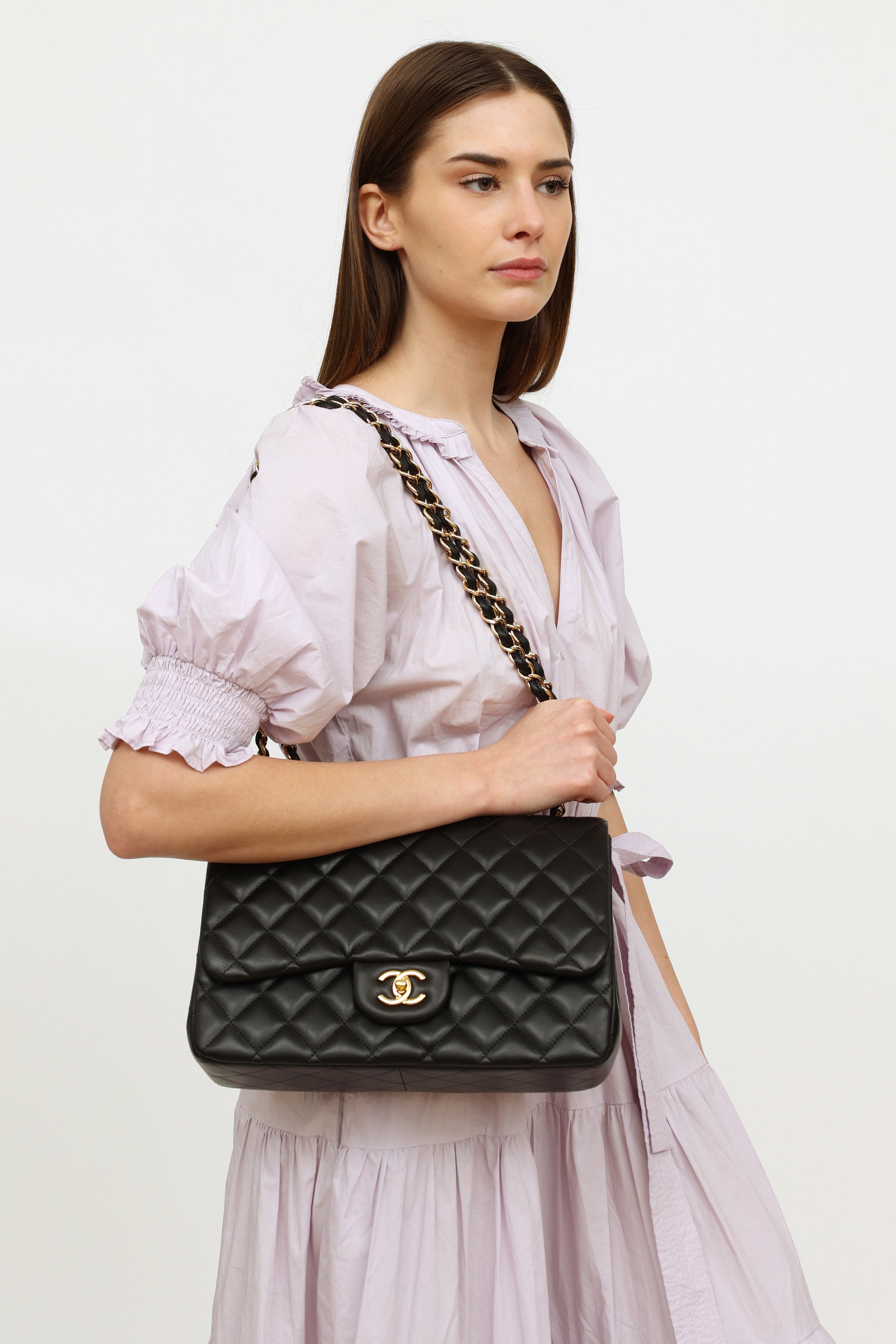 Chanel // 2009 Black Quilted Classic Flap Jumbo Bag – VSP Consignment
