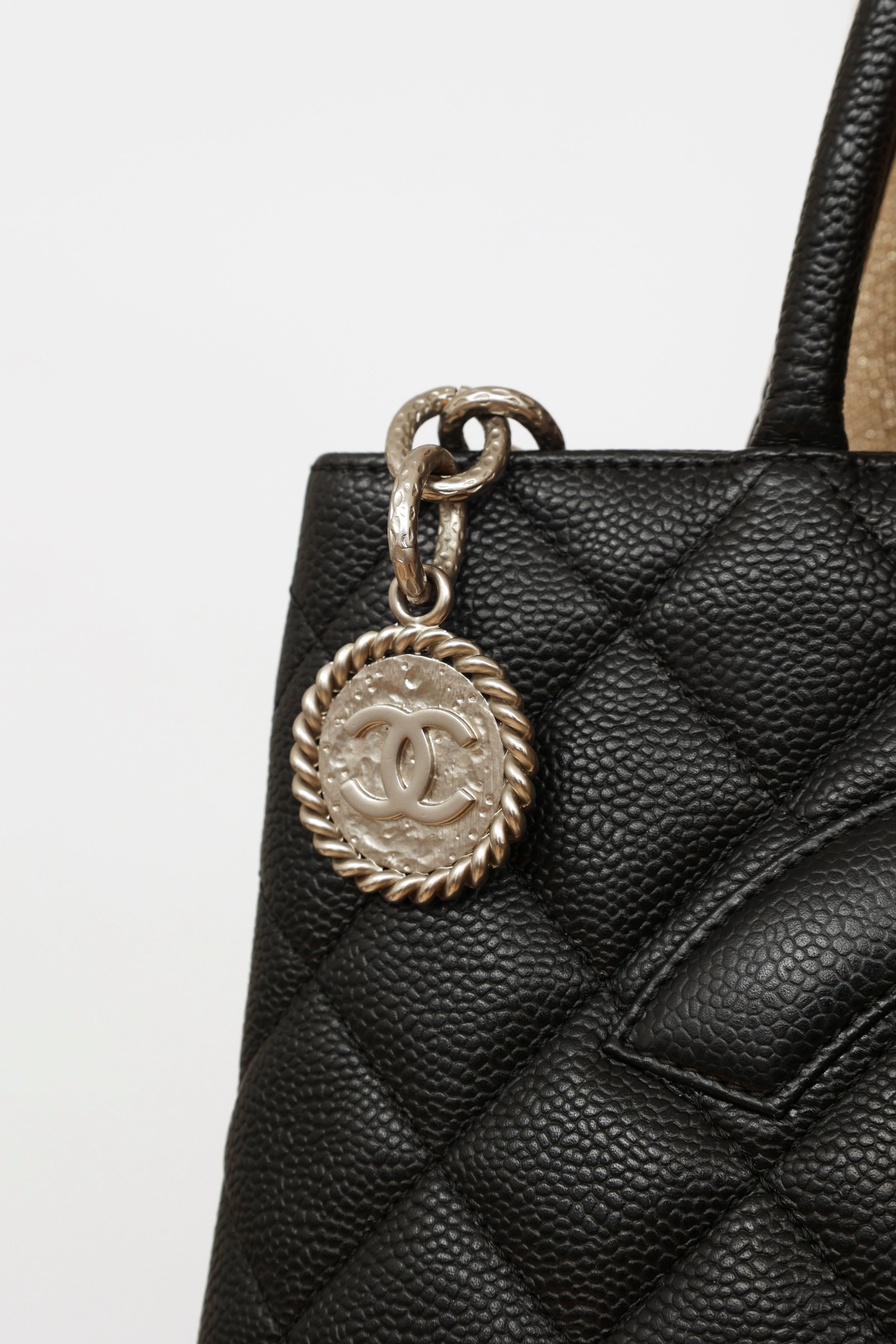 Chanel // Black Caviar CC Medallion Tote Bag – VSP Consignment