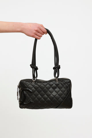 Chanel Black Quilted CC Cambon Ligne Bag