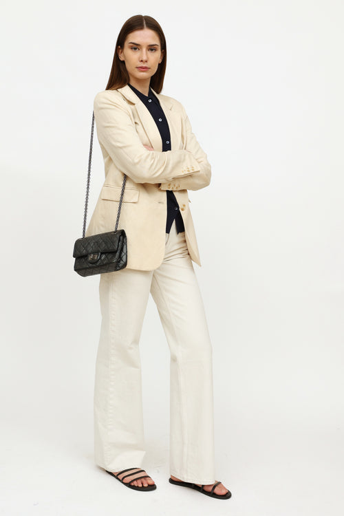Chanel 2013 Black Aged Reissue 2.55 Flap Bag