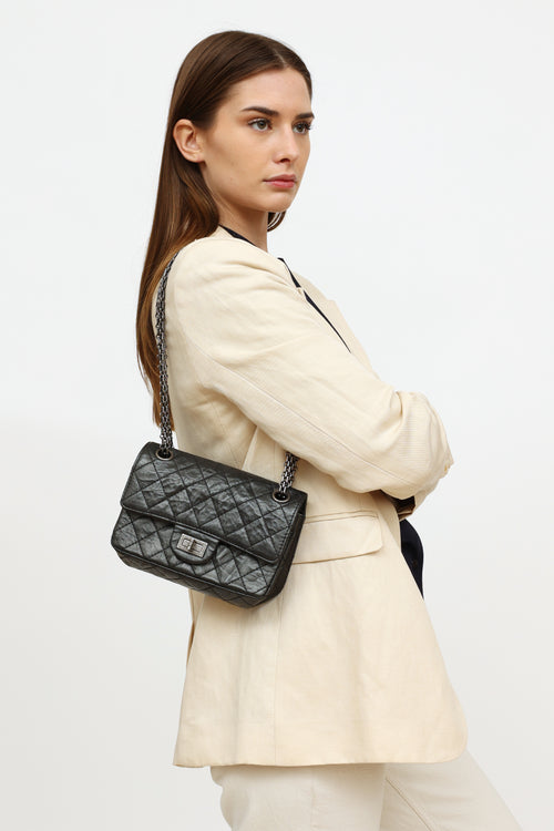 Chanel 2013 Black Aged Reissue 2.55 Flap Bag