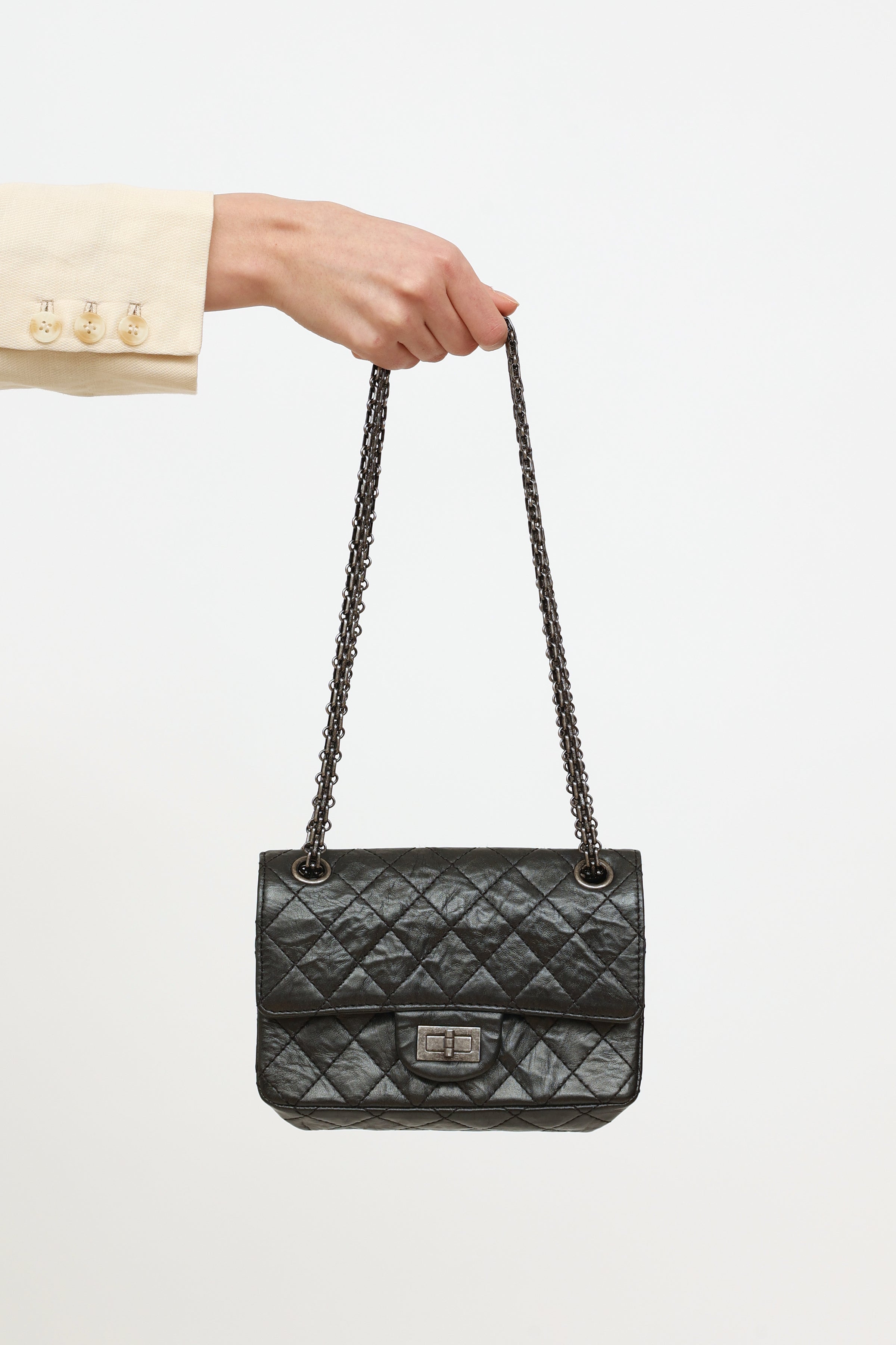 Black Chanel 2012 2.55 Reissue Jumbo Quilted Jersey Double Flap Bag For  Sale at 1stDibs