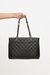 Chanel Black Caviar Grand Shopping Tote