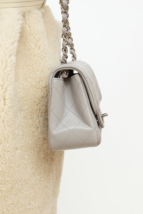 Chanel Grey Mini Square Classic 21 Series Bag