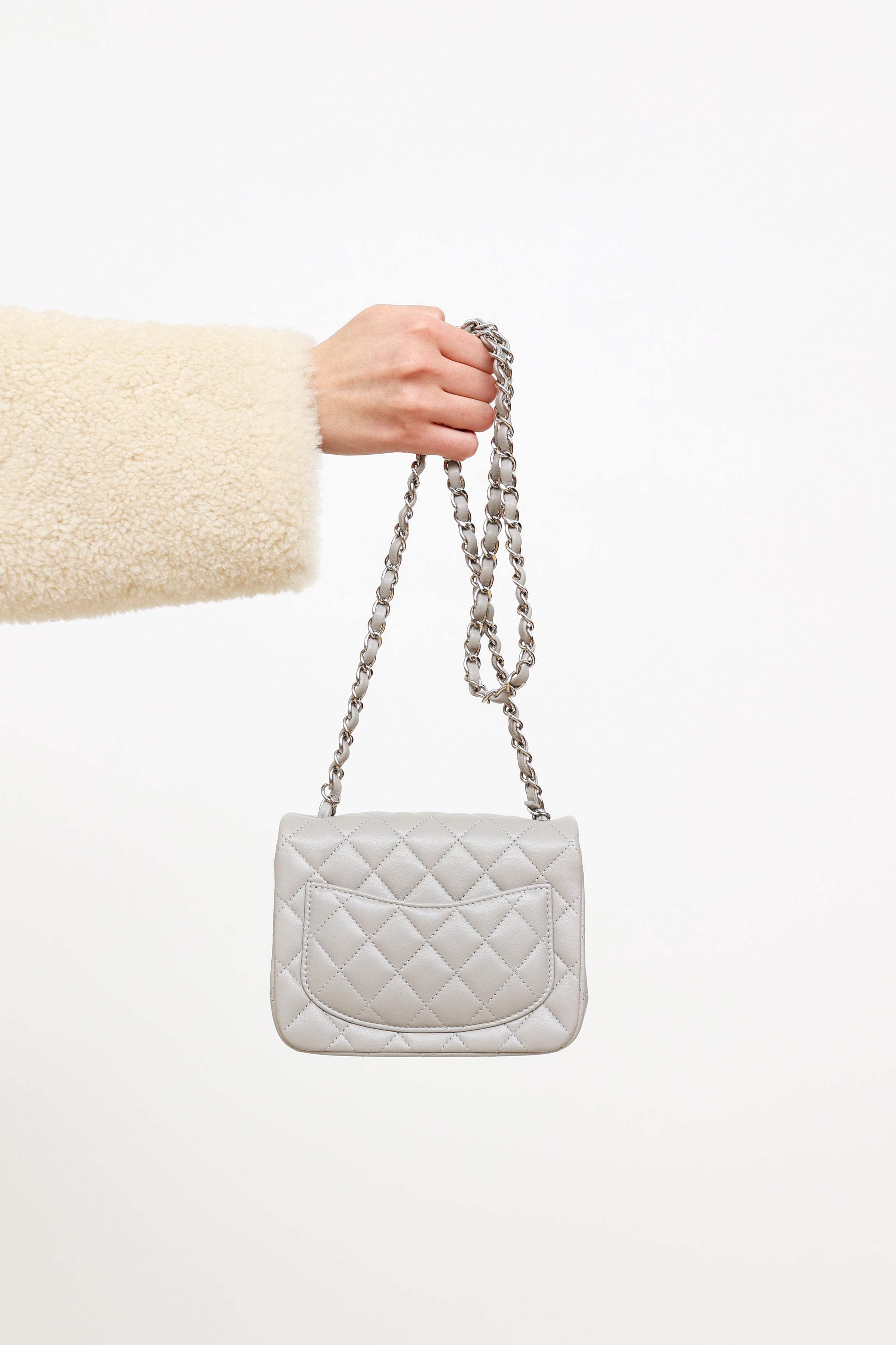 Chanel // Grey Mini Square Classic 21 Series Bag – VSP Consignment