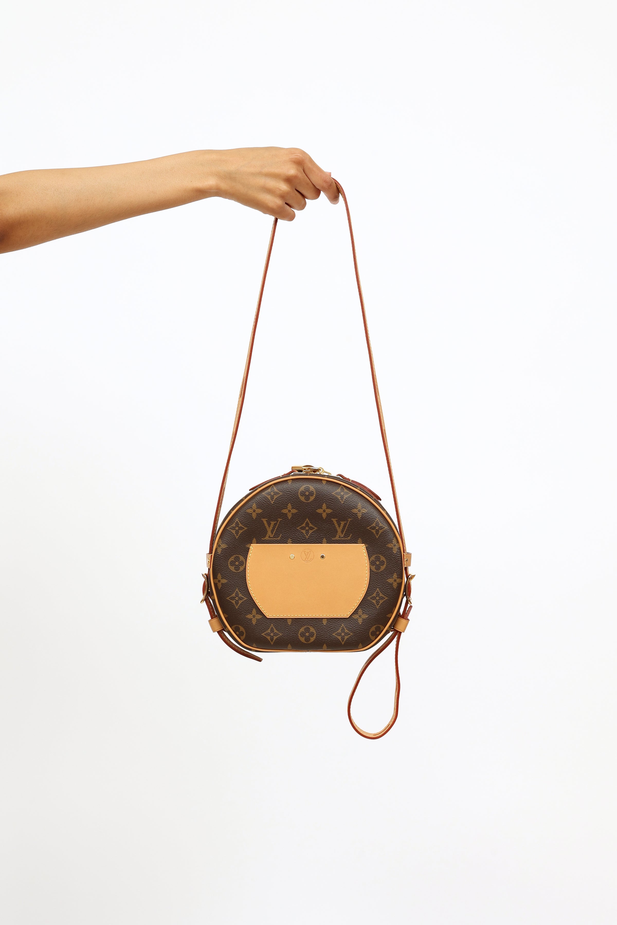 Boite Chapeau Souple MM - Luxury Monogram Canvas Brown
