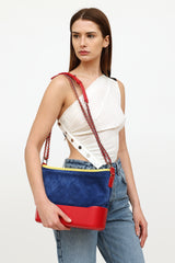 Chanel 2017 Blue & Red Medium Gabrielle Bag