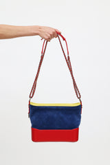 Chanel 2017 Blue & Red Medium Gabrielle Bag