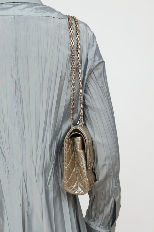 Chanel Gold Lambskin Reissue Double Flap Bag