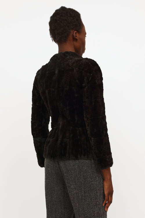 Chloe Dark Brown Vintage Fur Jacket