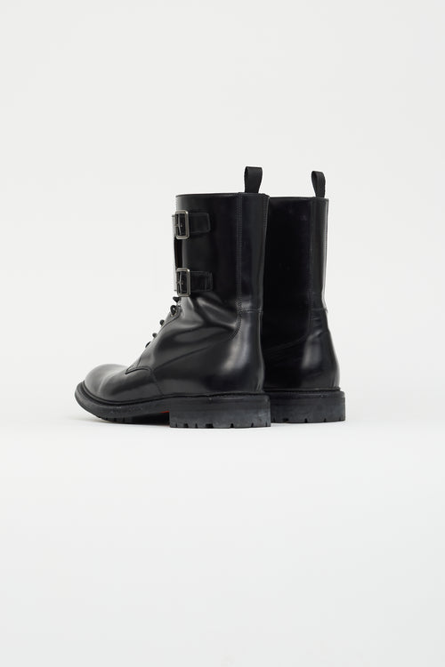 Church's Black Leather Carly 2 Combat Boot