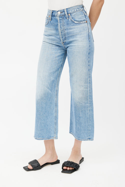 Citizens of Humanity Light Blue Wash Sacha Wide Leg Jeans