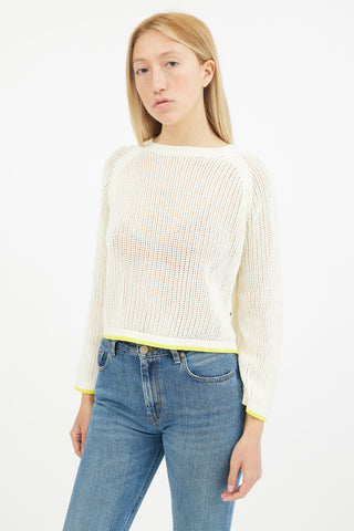 Clare V. Cream Long Sleeve Sweater