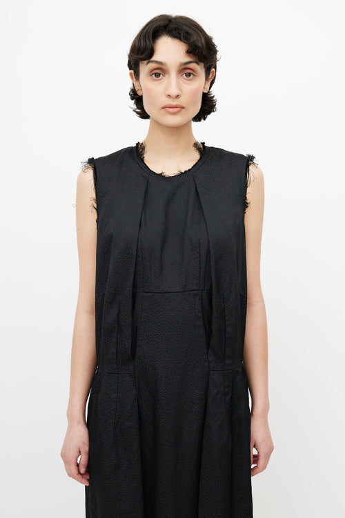 Comme des Garçons Black Distressed Oversized Dress