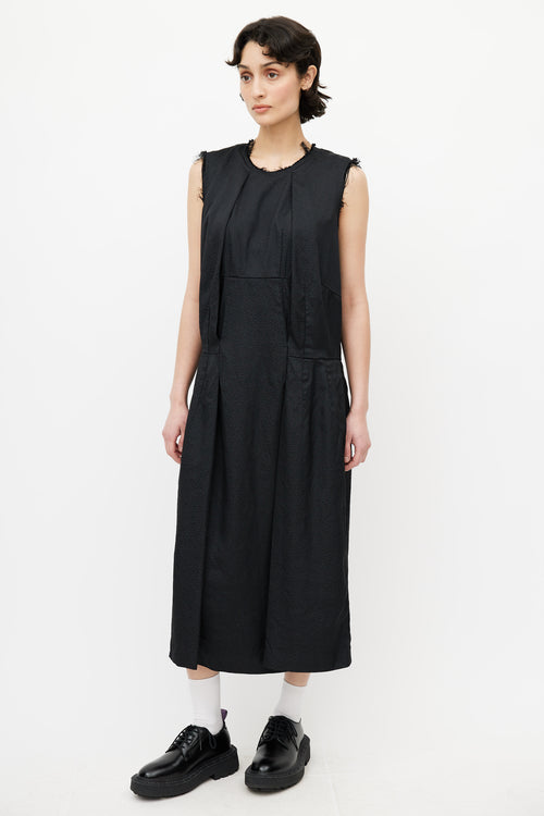 Comme des Garçons Black Distressed Oversized Dress