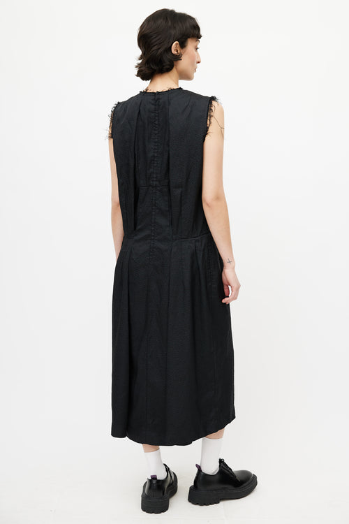 Comme des Garçons Black Distressed Oversized Dress