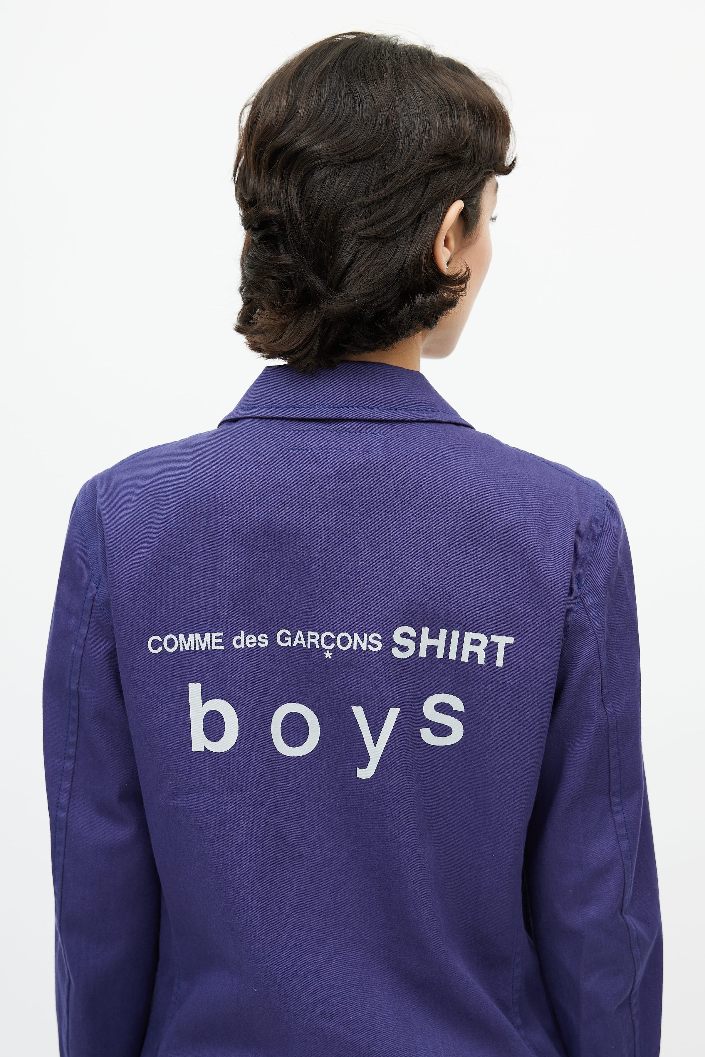 Comme des Garçons // Navy Logo Chore Coat – VSP Consignment
