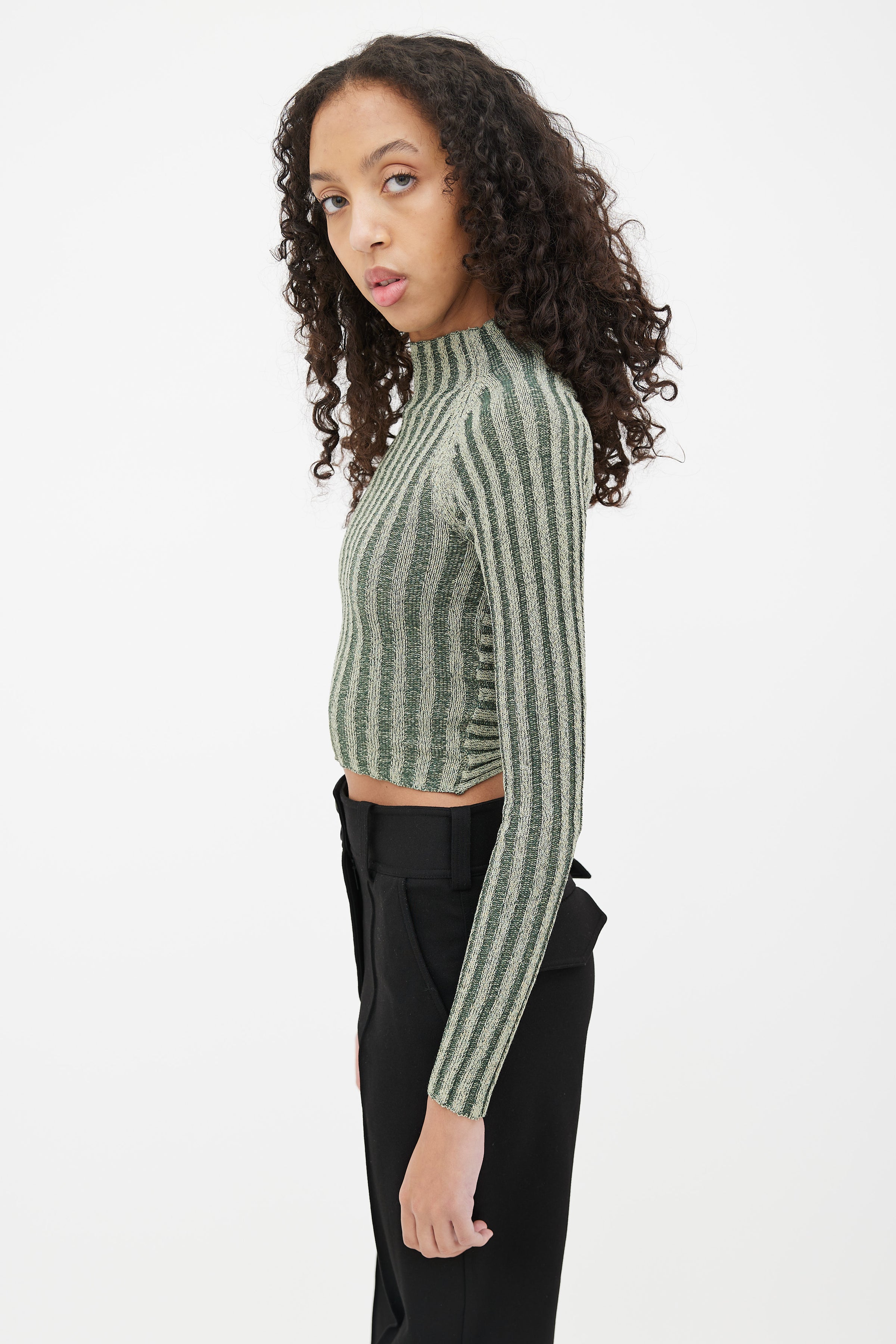 Dion Lee // Green Twist Cut Out Back Top – VSP Consignment