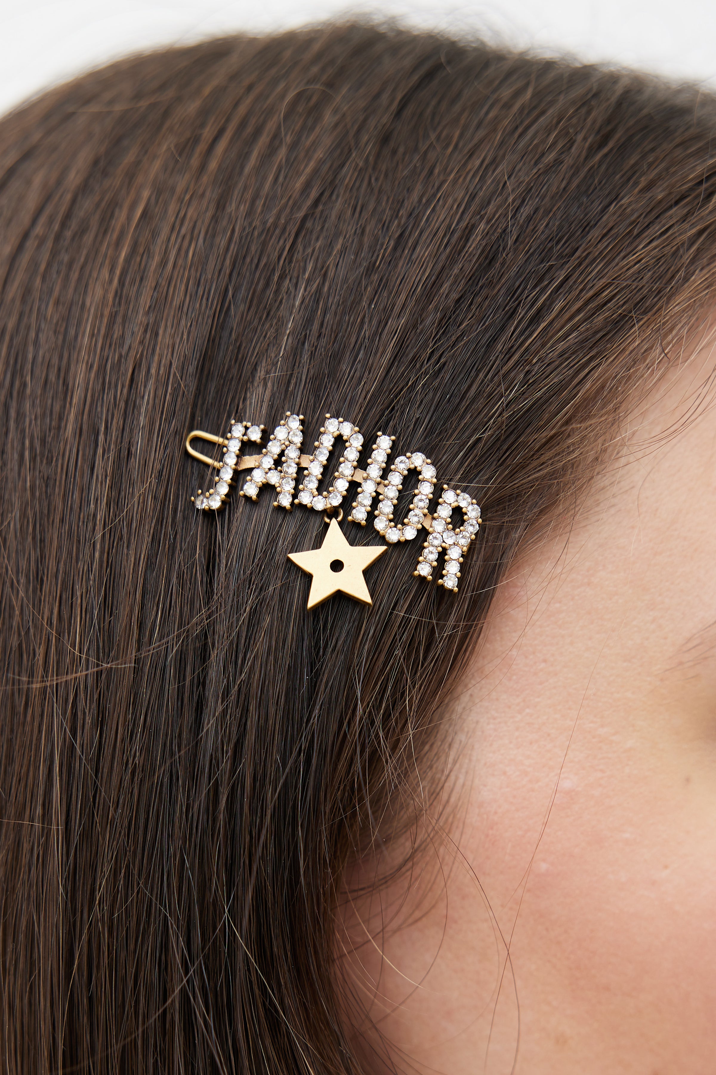 Christian Dior Logo Hair Pin - Gold Hair Accessories, Accessories