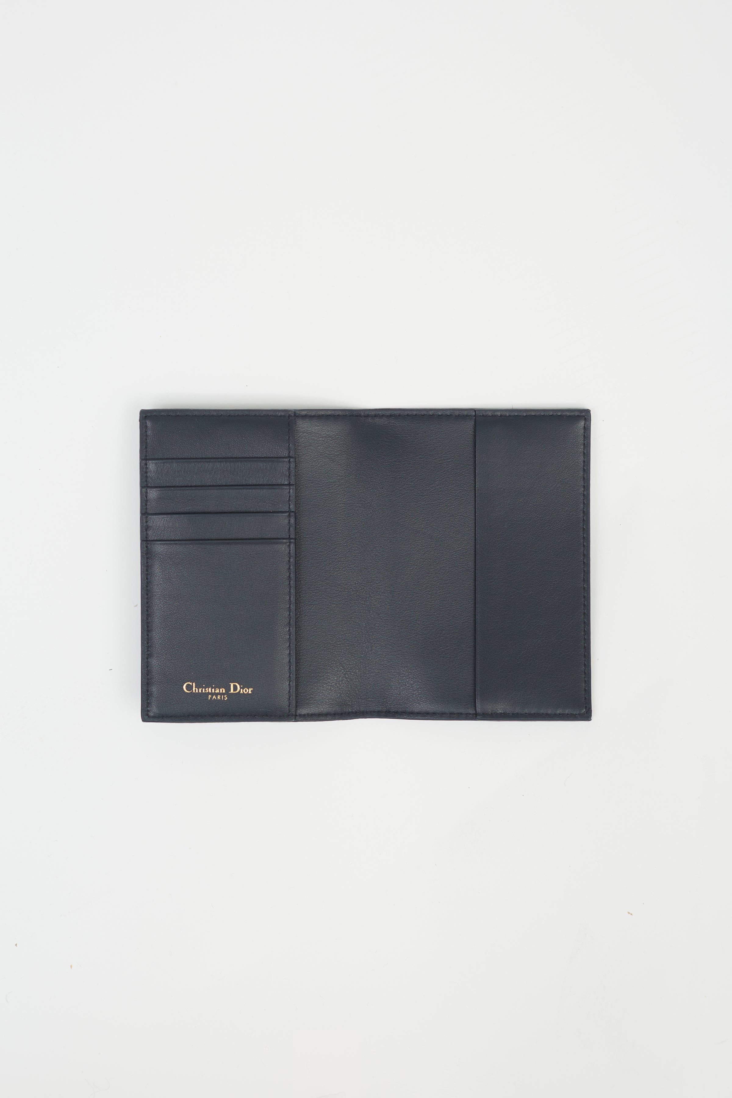 Dior // Blue Oblique Montaigne Passport Holder – VSP Consignment
