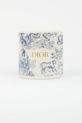 Dior Blue & White Toile de Jouy Hydrangea Candle