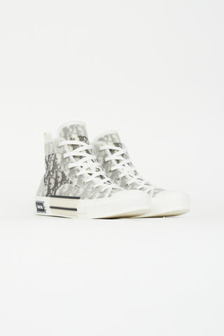 Dior White & Black B23 High-Top Sneaker