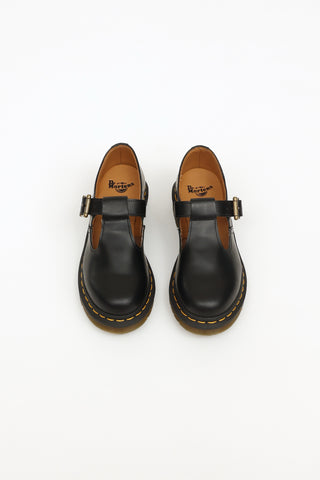 Dr Martens Black Leather Polley Loafers