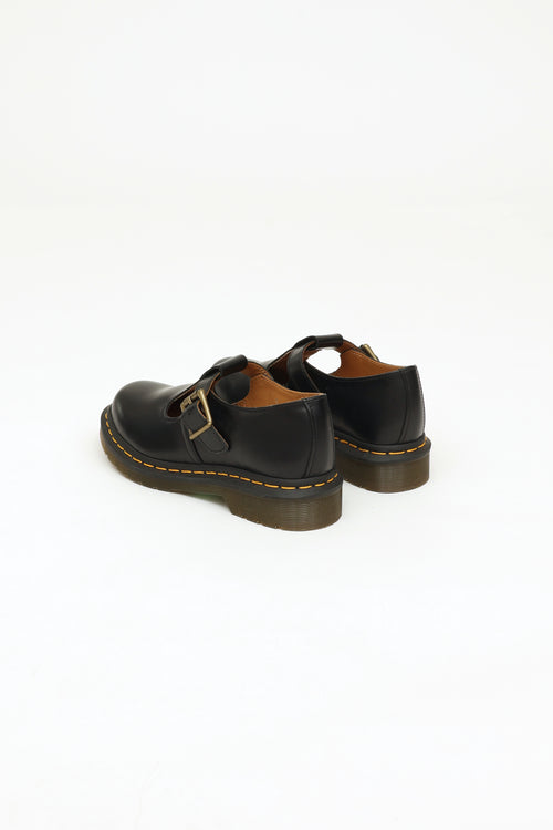 Dr Martens Black Leather Polley Loafers