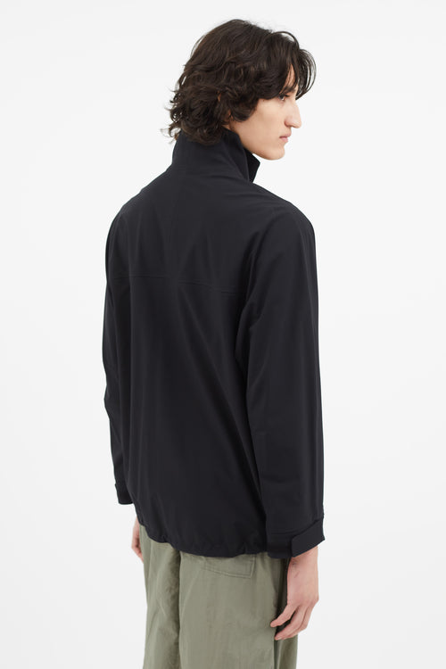 Dunhill Black Full Zip Lightweight Jacket