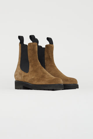 Emme Parsons Brown Suede Zion Chelsea Boot