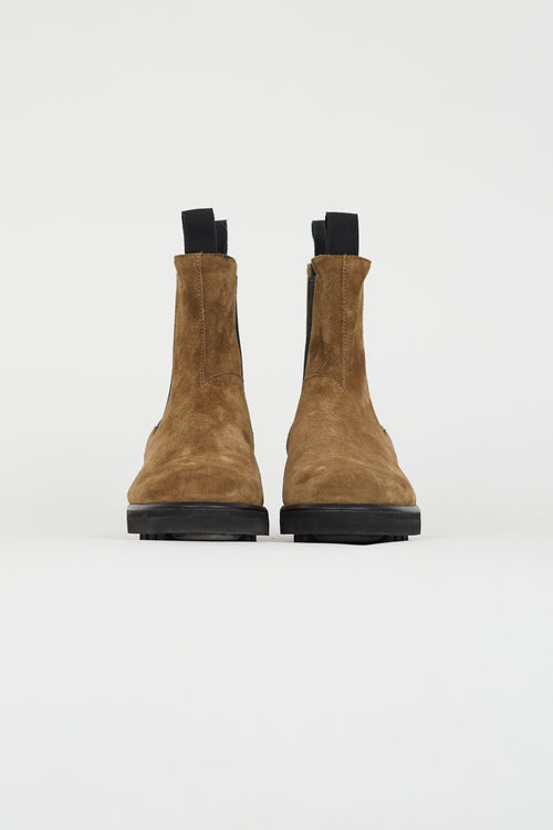 Emme Parsons Brown Suede Zion Chelsea Boot