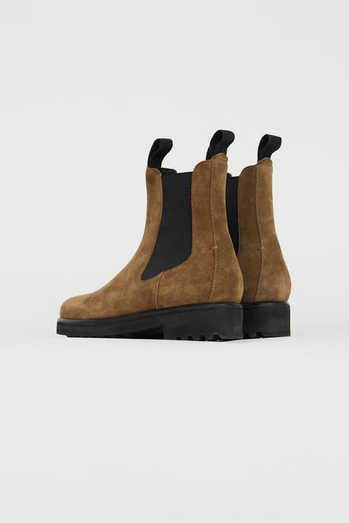 Emme Parsons Brown Suede Zion Chelsea Boot