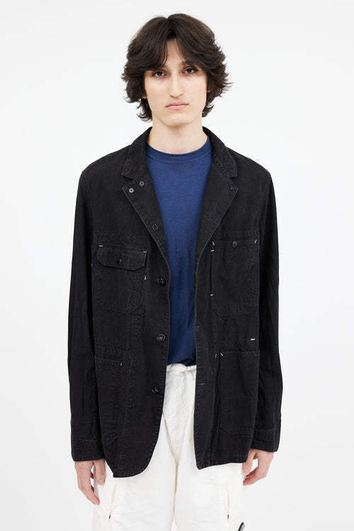 Engineered Garments Black Contrast Stitch Utility Shirt